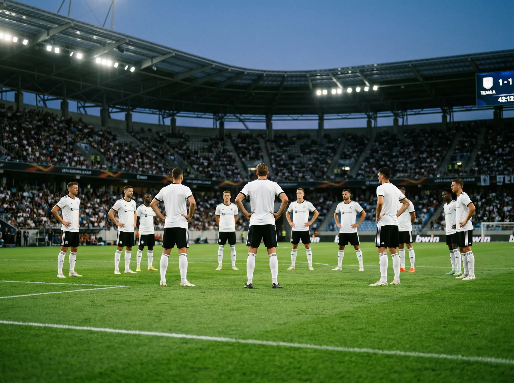 L'équipe nationale allemande de football lors d'un match de qualification pour la Coupe du Monde 2026