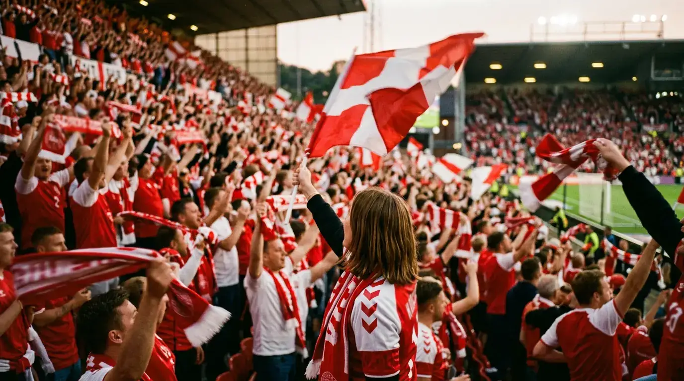 Supporters suisses en rouge et blanc célébrant la qualification de la Nati au Mondial 2026