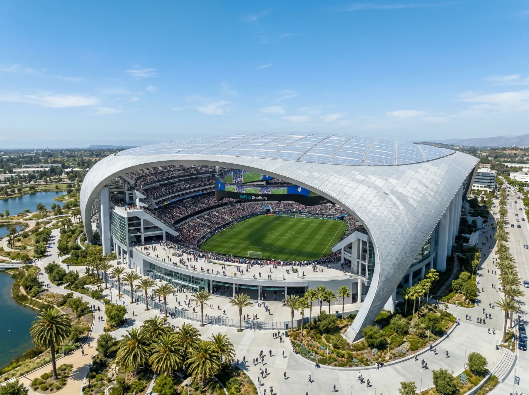 SoFi Stadium à Inglewood près de Los Angeles, stade ultra-moderne qui accueillera Suisse vs Bosnie à la Coupe du Monde 2026