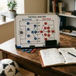 Terrain de football avec éléments stratégiques pour les paris sur le Mondial 2026